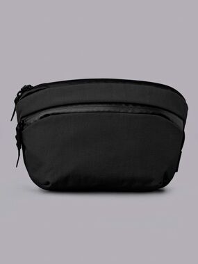 ALPAKA Flight Sling Black Axoflux 210D Ripstop Nylon Travel Crossbody Bag 2L